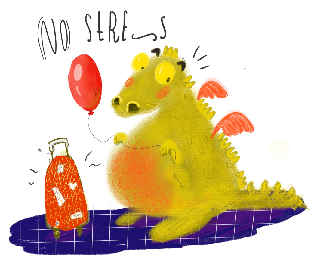 тот самый дракончик, который стал открыткой «Ко дню без стресса», 24 марта