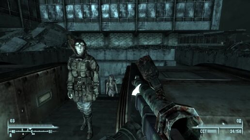 fallout 3. зачистка локаций 2. - заражённое радиацией метро.