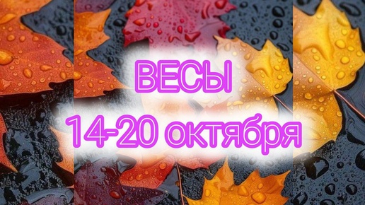 ВЕСЫ. Неделя с 14-20 октября. Перезагрузка! Таро прогноз.