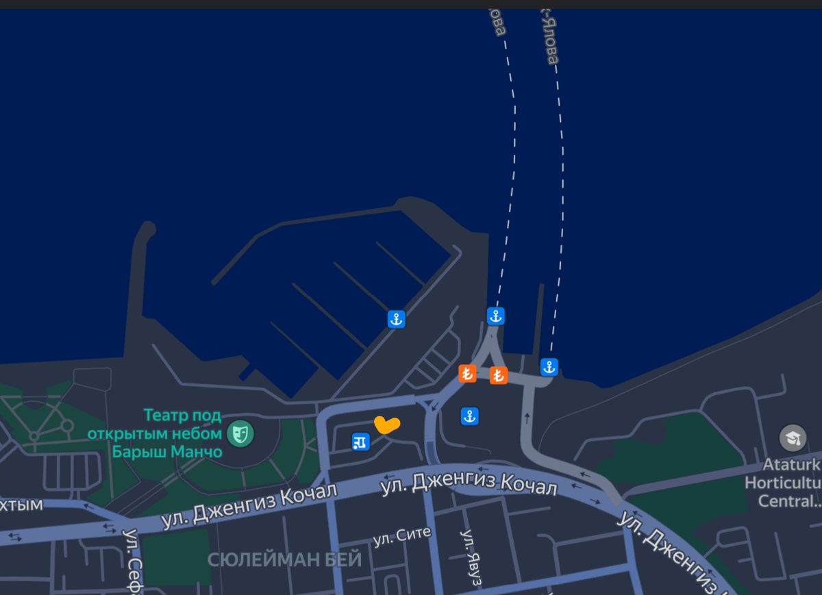 автовокзал рядом с портом