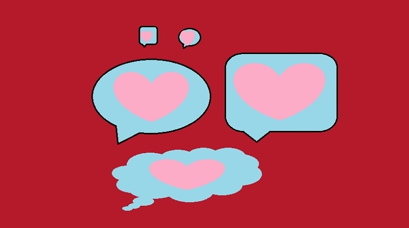 Картина Маринетт Мортем "Мысли о любви"