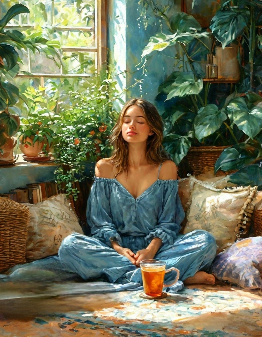 Погружение в мир спокойствия, где каждый цвет становится источником энергии и умиротворения