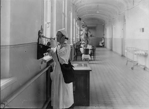 Роддом №6., коридор ( снимок из музея роддома)