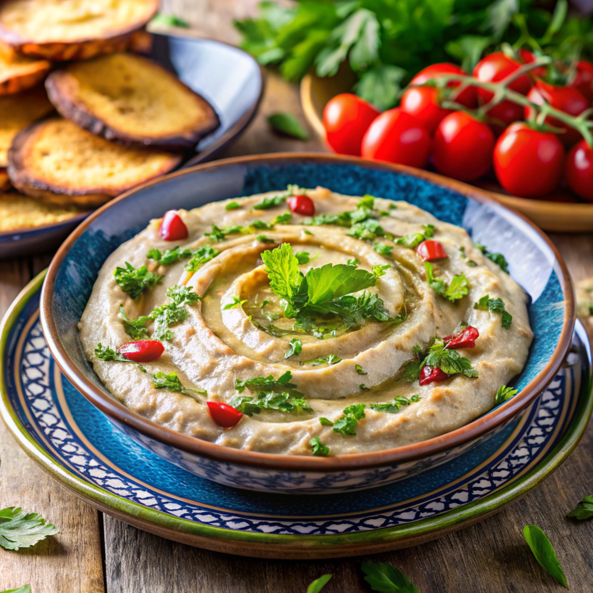 Очень вкусная восточная паста Бабагануш из баклажанов