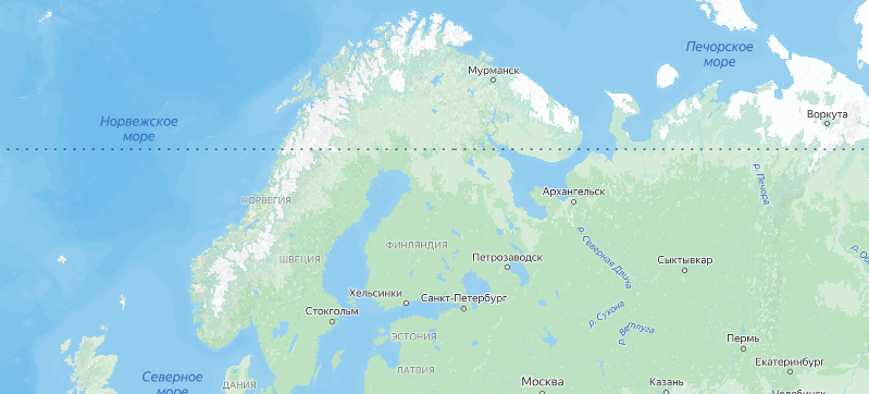 Швеция и Финляндия на карте 