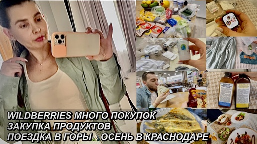 ВЛОГ! ЗАКУПКА ПРОДУКТОВ🛍МНОГО ПОКУПОК WILDBERRIES📦ЕДЕМ В ГОРЫ⛰ОСЕНЬ В КРАСНОДАРЕ🍂18 октября 2024 г.