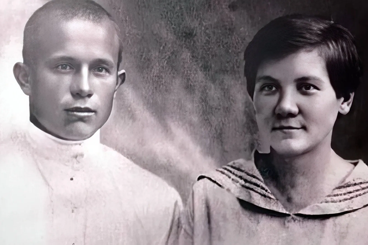   Никита Сергеевич Хрущев и Нина Петровна Кухарчук. Украинская ССР, 1924 год.   
Фото: Khruschev’s family archive, Public Domain, commons.wikimedia.org