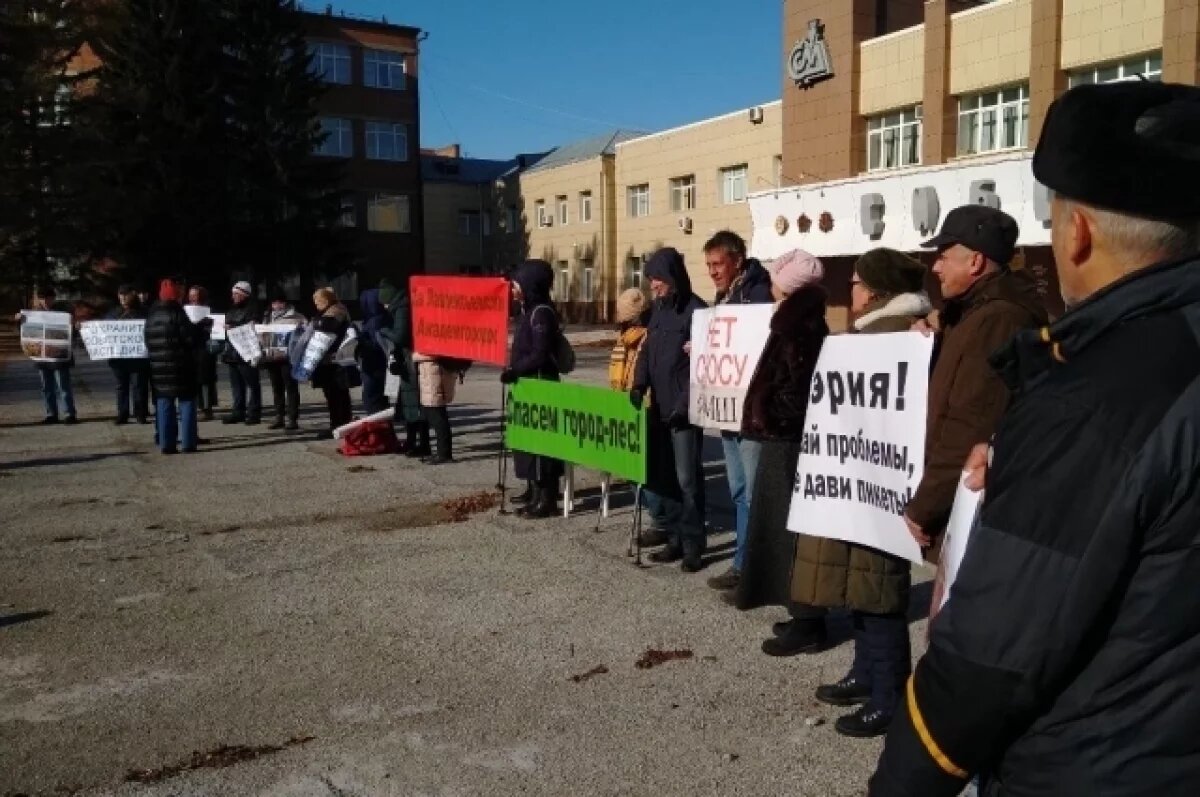    В Новосибирске прошел пикет в защиту памятников