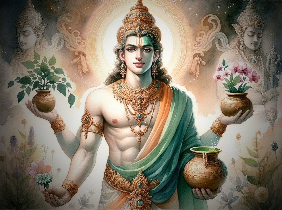 В ведической культуре Дханва́нтари (санскр. धन्वन्तरि, IAST: dhanvantari) самый почитаемый небесный целитель.