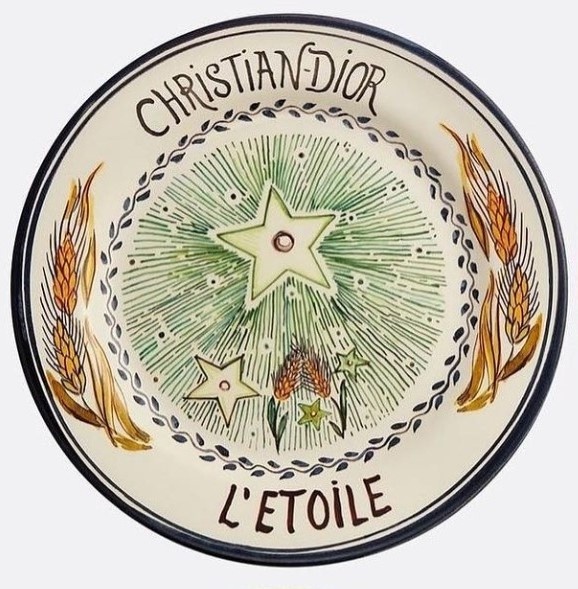 Тарелка из серии "Карты Таро". Кристиан Диор.