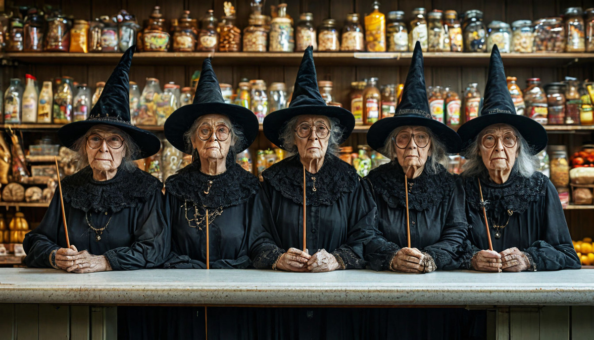 Милых бабушек заменили на старых ведьм.