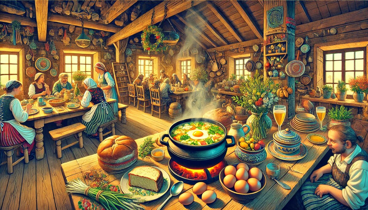 Традиции журека (сгенерировано DALL-E)