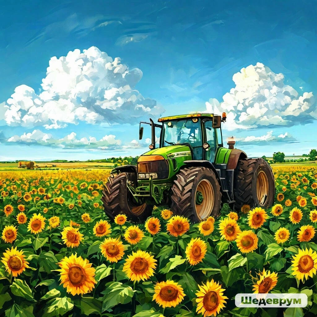 День работника сельского хозяйства и перерабатывающей промышленности /как это видит Шедеврум/