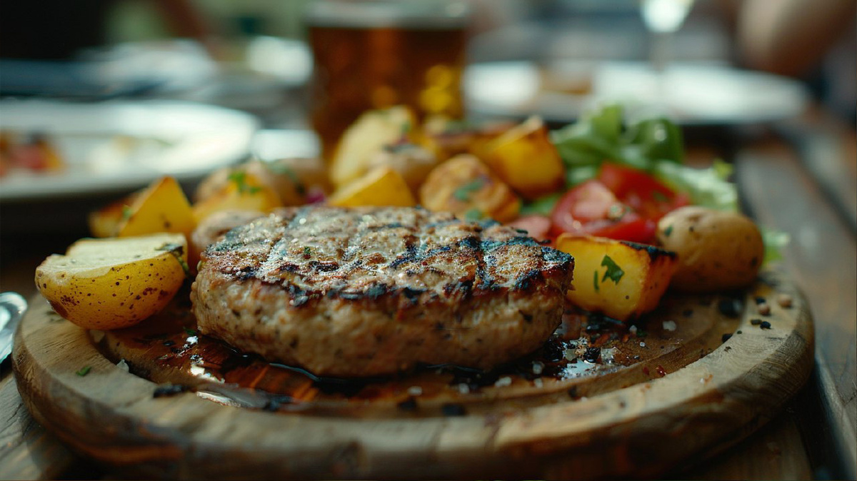 Польский плескавиц (сгенерировано Midjourney)