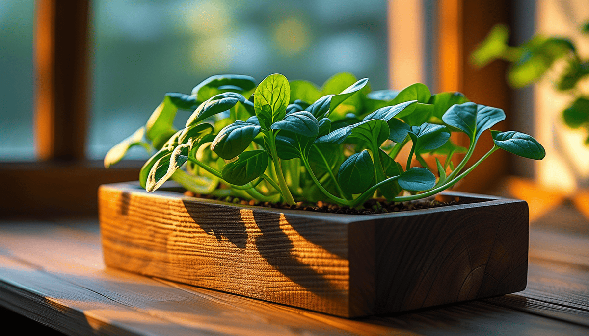 Шпинат в квартире