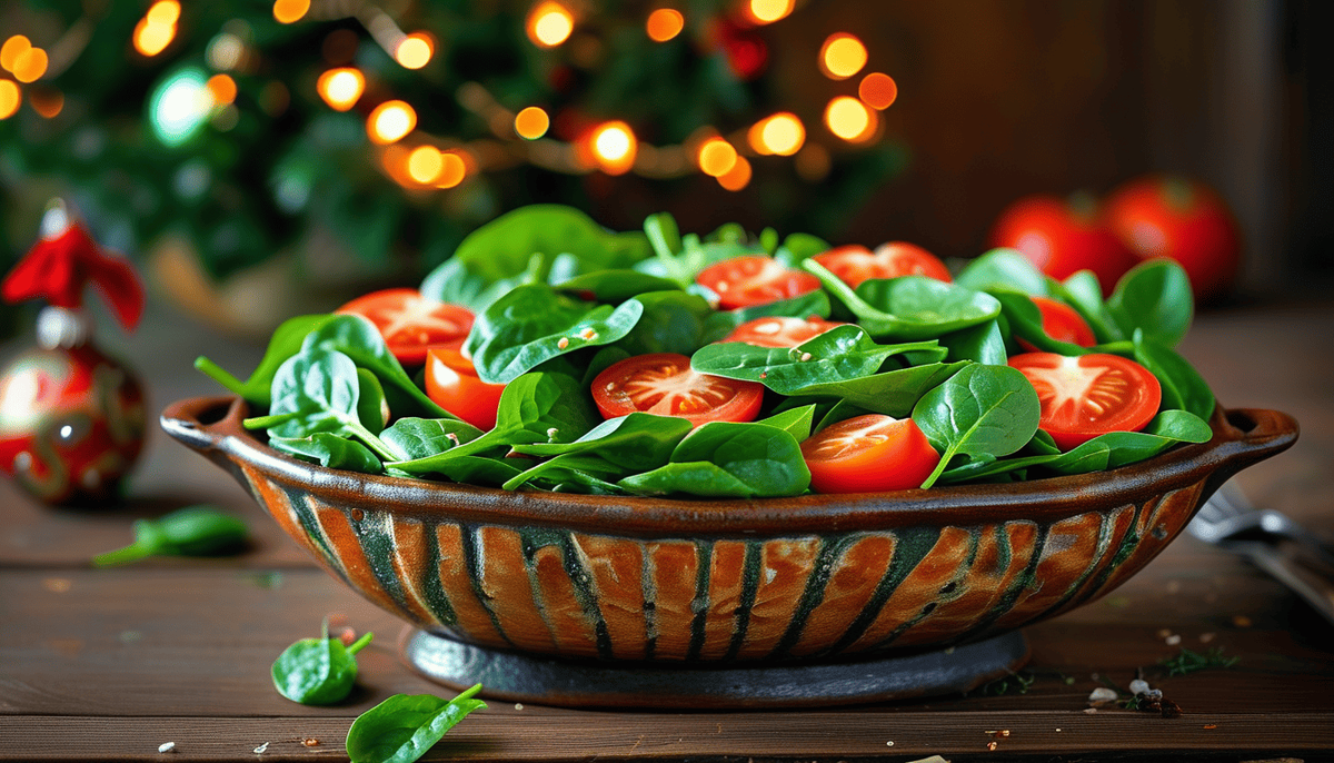 Салат со шпинатом