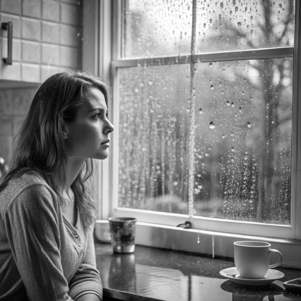 Фото: Марина у окна