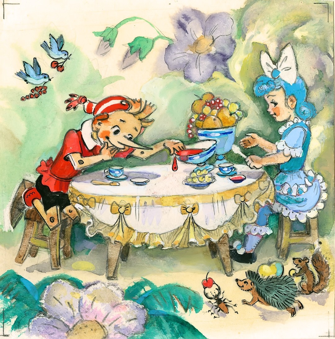 Буратино художник Владимирский