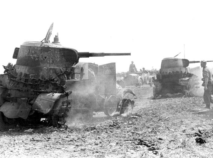 Подбитые БА-10