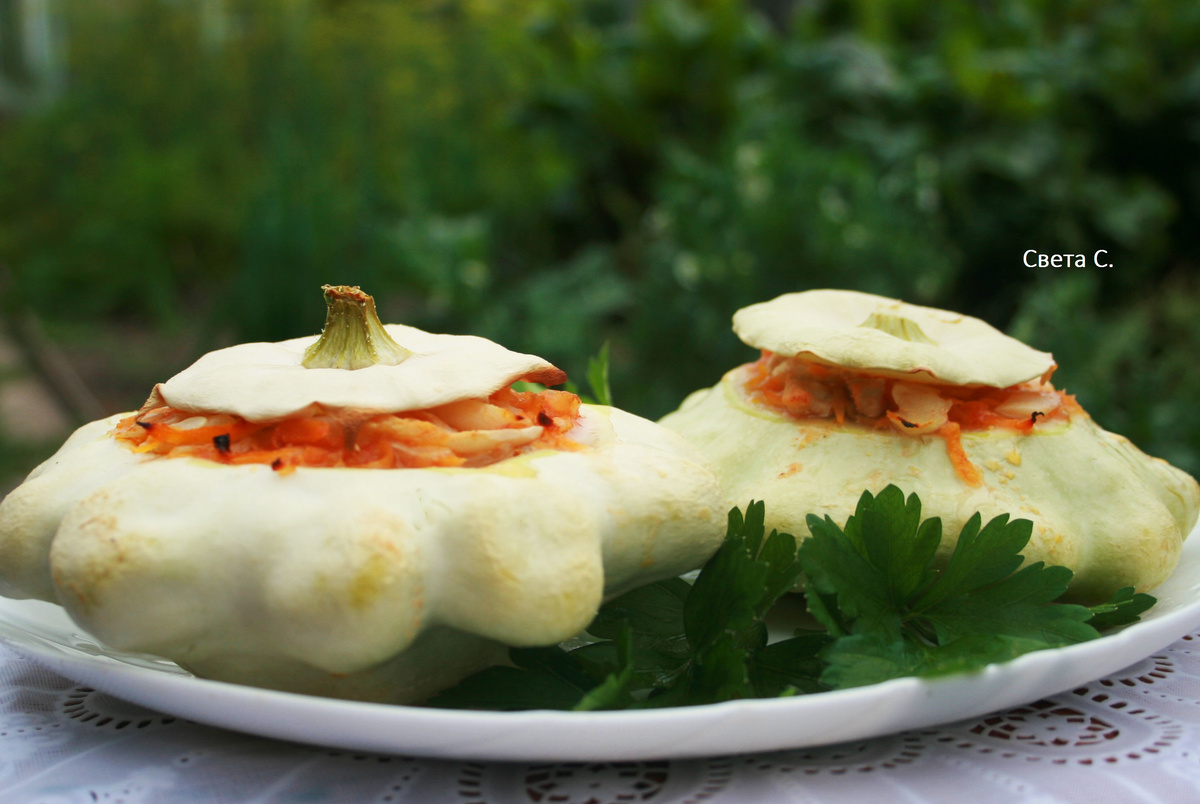    Фаршированные патиссоны