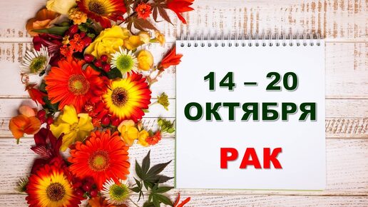 ♋ РАК. 🏵 С 14 по 20 ОКТЯБРЯ 2024 г. 🌼 Таро-прогноз 💝