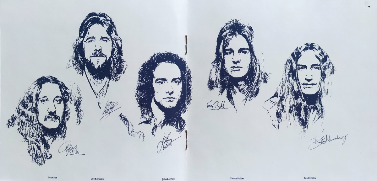 Uriah Heep "Firefly " CD (1997) - booklet: Uriah Heep in 1977