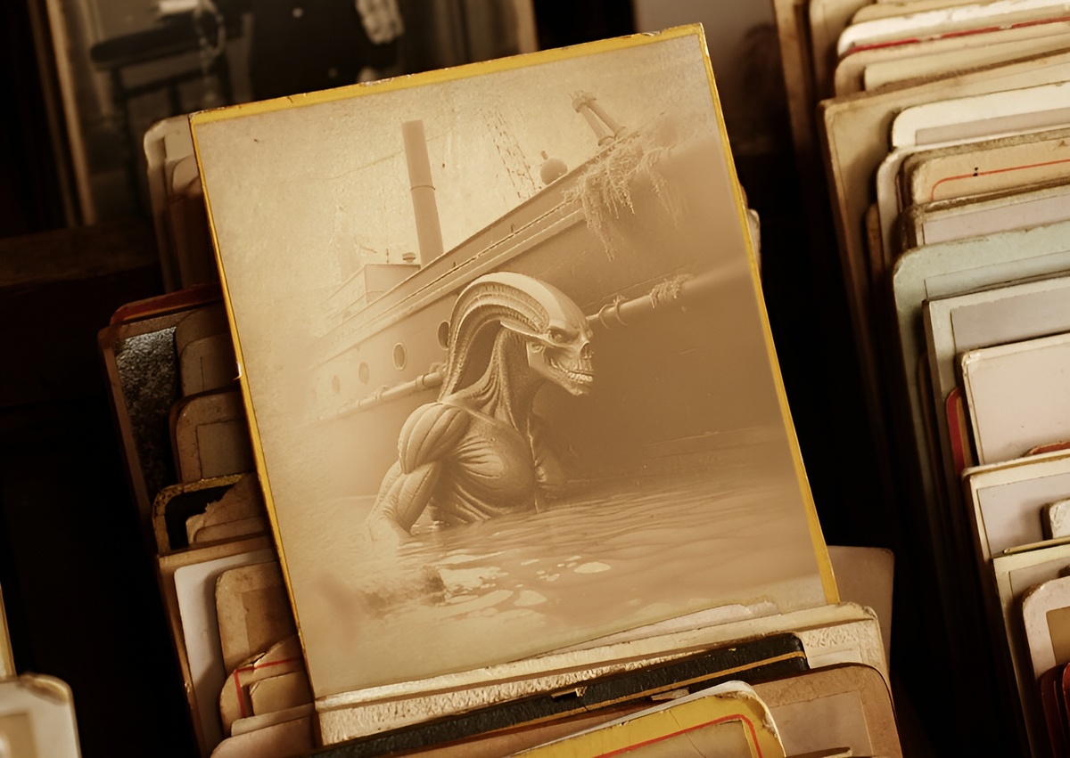 на фото существо описанное, как морской дьявол