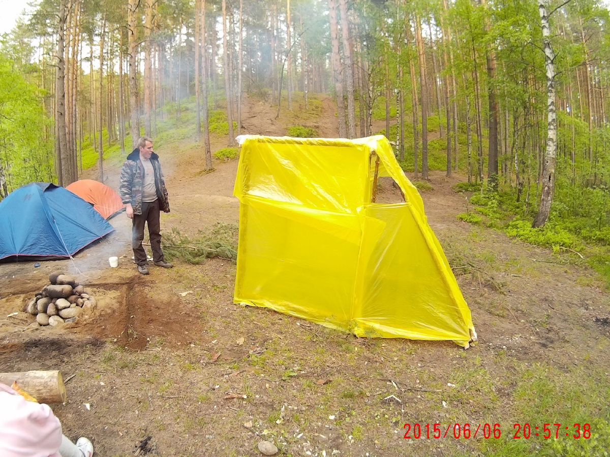 Моя первая походная баня