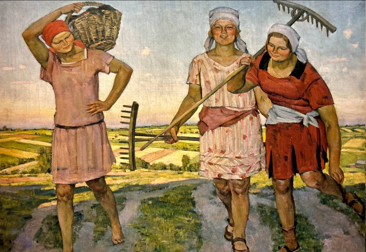 Константин Юон. «Молодые. Смех». 1930