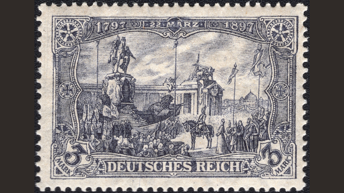 1.2. Германия, 1905 год, № 96 A I. Открытие памятника кайзеру Вильгельму I, Берлин.