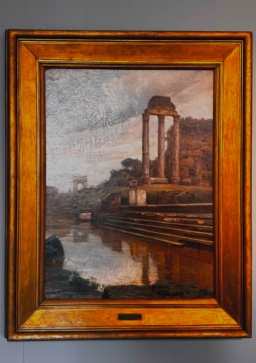 Римский форум, затопленный наводнением Тибра в 1900-х годах