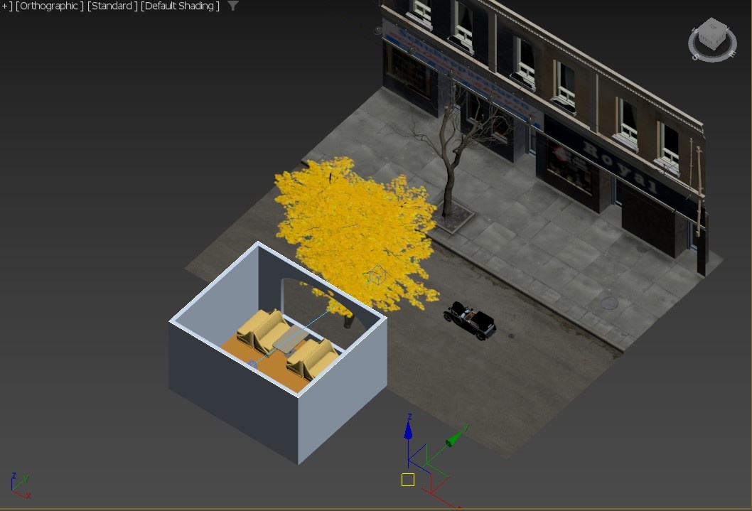 Скриншот вьюпорта 3Ds Max