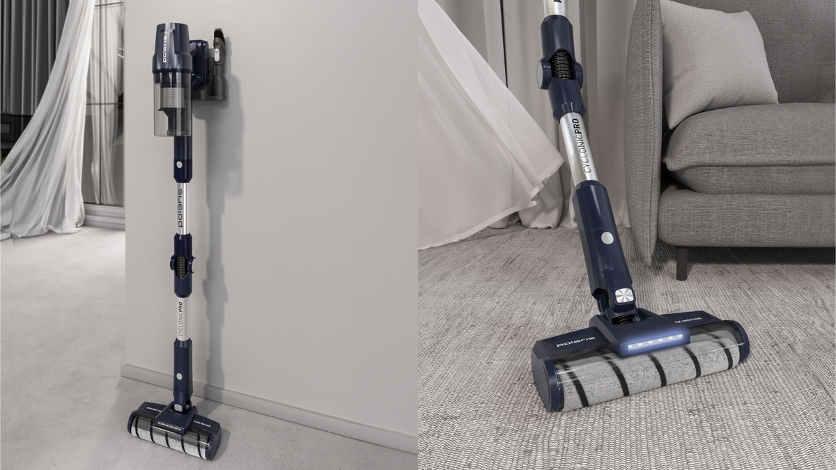Пылесос вертикальный беспроводной Polaris PVCS 4050 CyclonicPRO