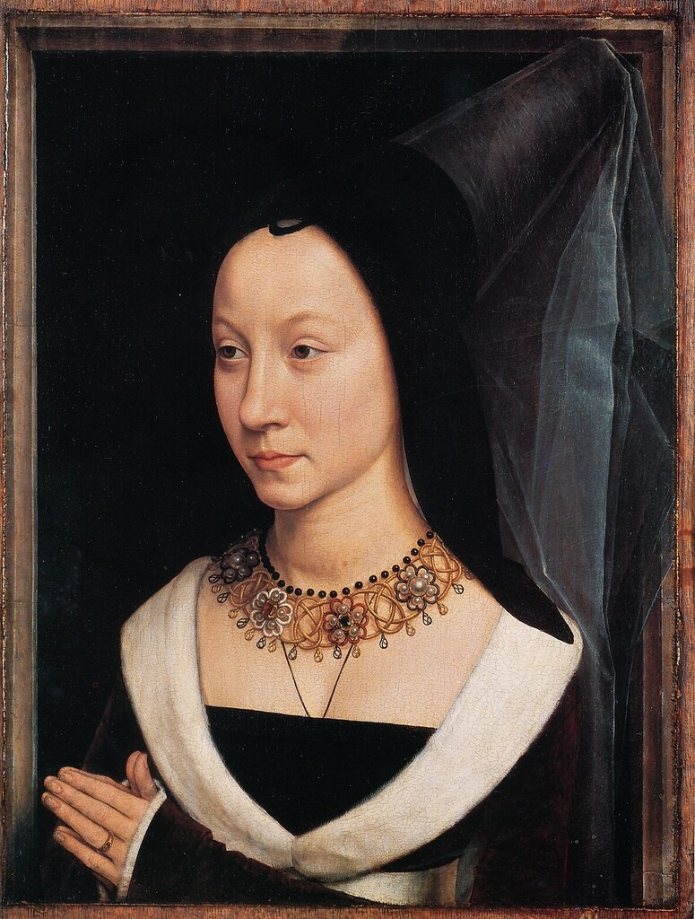 Ханс Мемлинг. Портрет Марии Барончелли, супруги Т. Портинари, 1470 -1472 годы. 