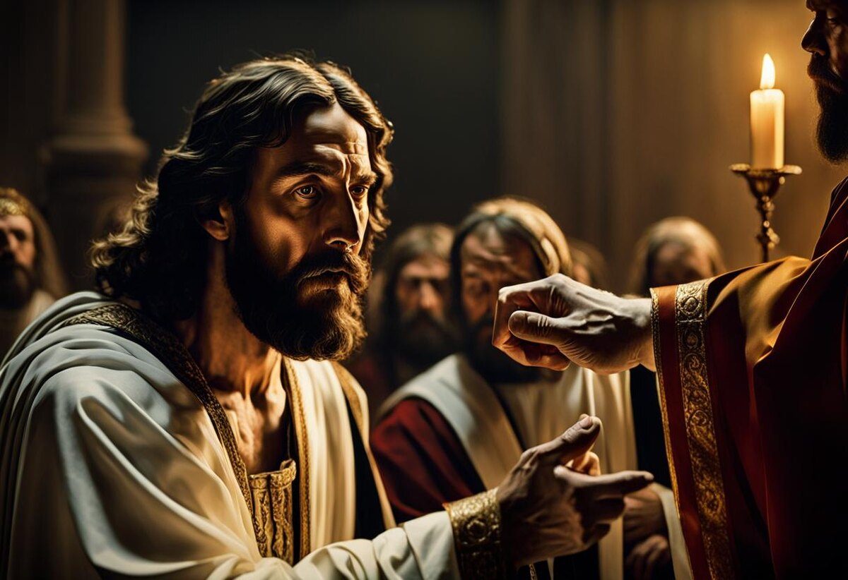 Иисус отвечал ему: если Я сказал худо, покажи, что худо; а если хорошо, что ты бьёшь Меня? От Иоанна 18:23 (