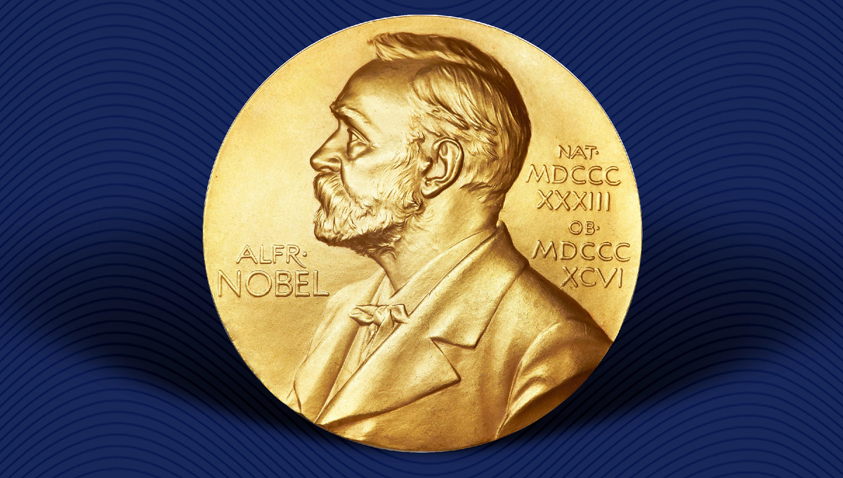 Нобелевская медаль. Источник фото: сайт НИЯУ МИФИ http://particle.mephi.ru/news/science/nobel-prize-2019