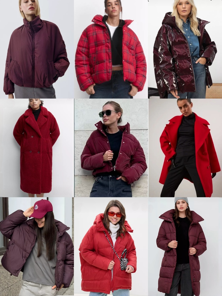 Красные куртки с Wildberries 