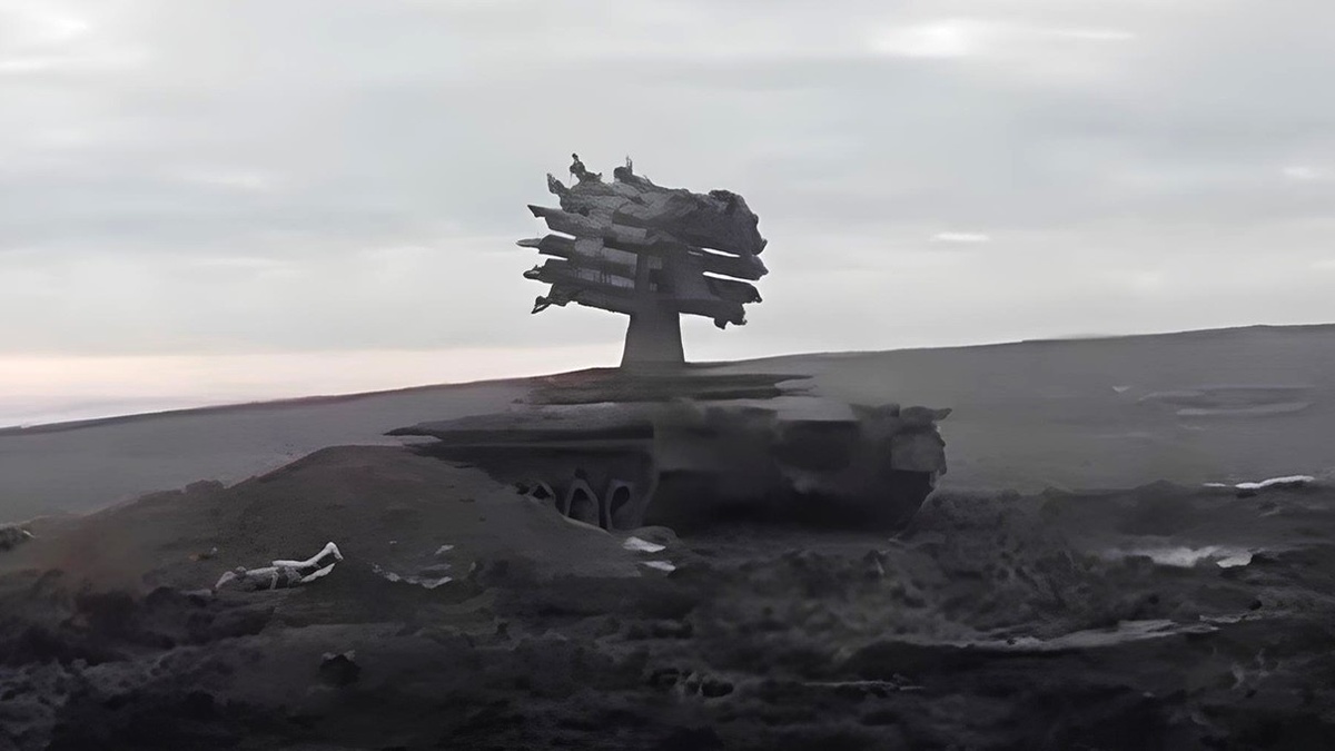 На фото: советский реактивный морской бомбомет РБУ-6000 на танке Т-80. Источник фото: https://www1.ru/news/2024/10/01/morskoi-bombomet-rbu-6000-smerc-2-postavili-na-tank-t-80-redkie-kadry-boevogo-frankensteina.html