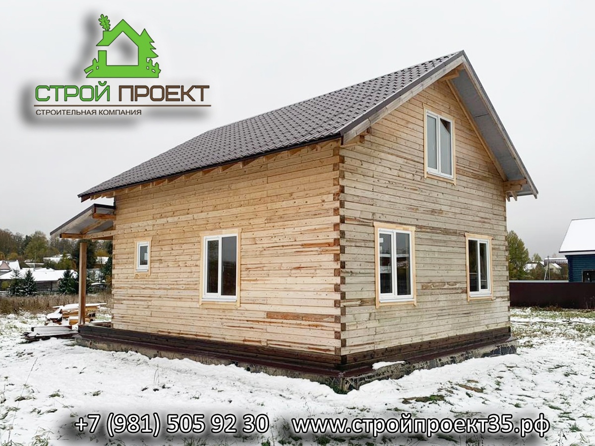 Установка окон и дверей в доме из бруса