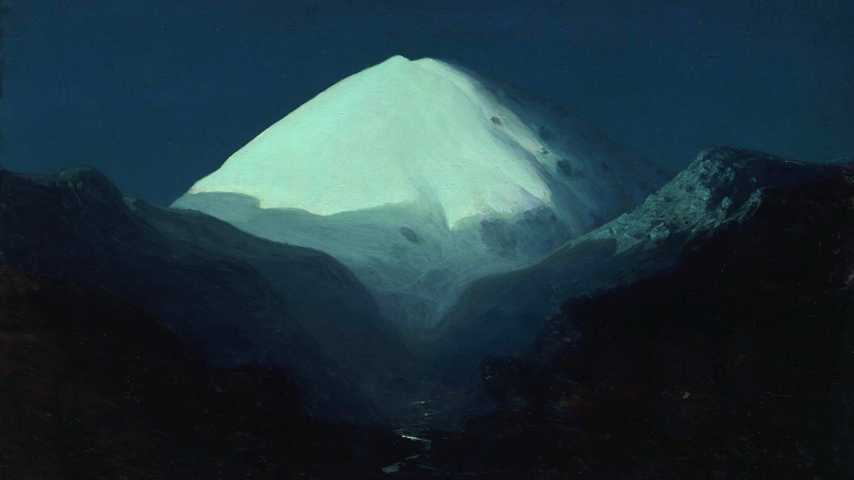 Архип Куинджи - Эльбрус. Лунная ночь - 1890-1895 г.г.