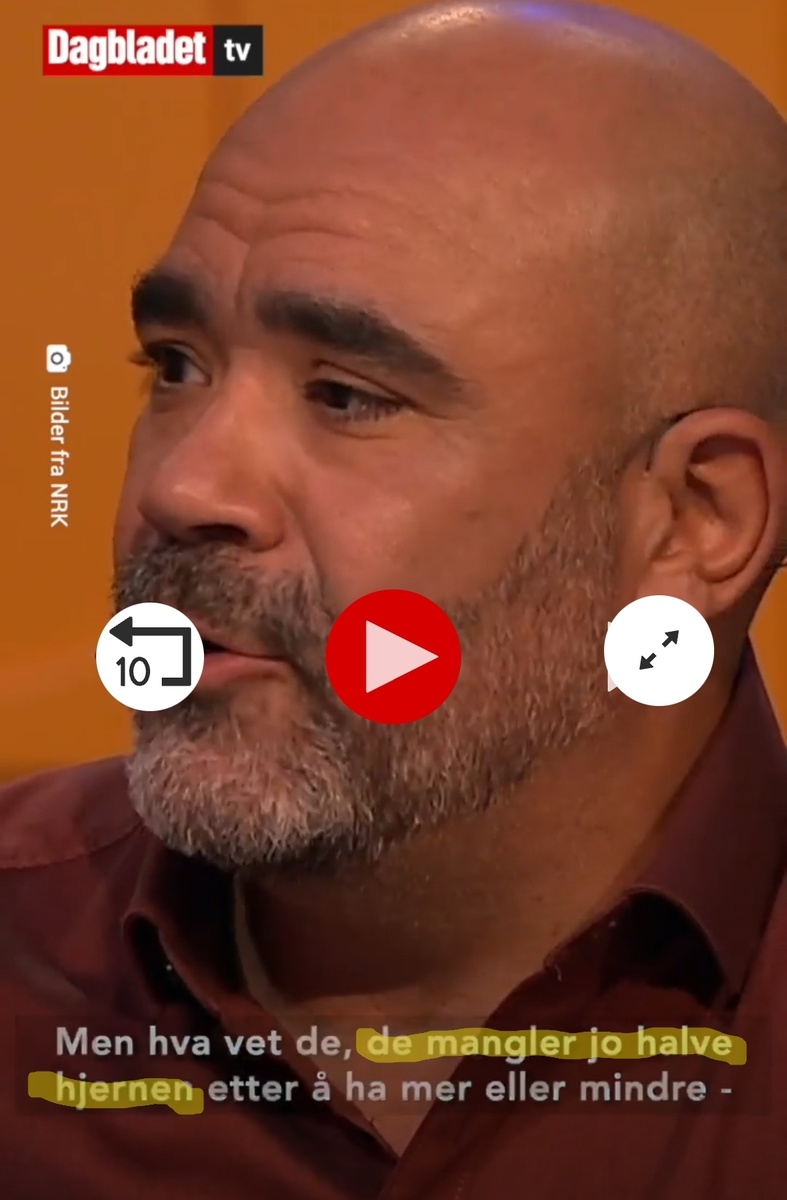 Скриншот из видео ТВ "...они же с половиной мозга..."