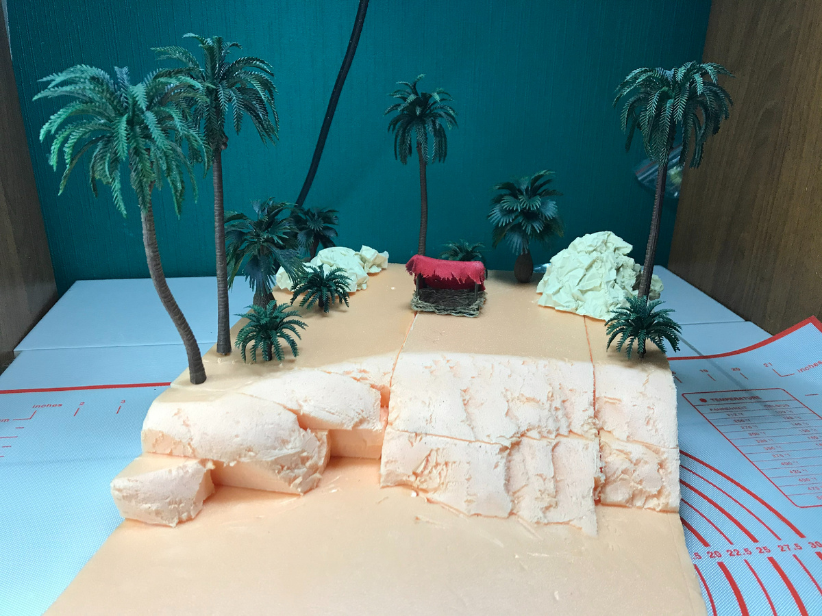 диорама в процессе работы