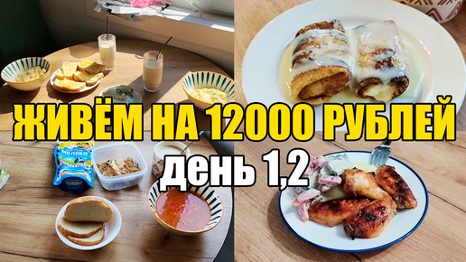 Живём на 12000 в месяц/Экономное меню на семью из 4 человек