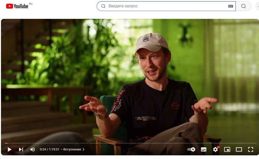    Трескунов* в 2021 году. Скриншот: YouTube-канал "Юзефович"