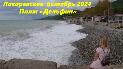 Пляж Дельфин в октябре! Лазаревское 2024.