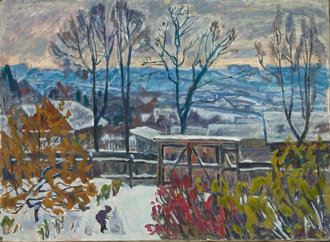 Эдуард Браговский. Первый снег. 1970. Государственная Третьяковская галерея