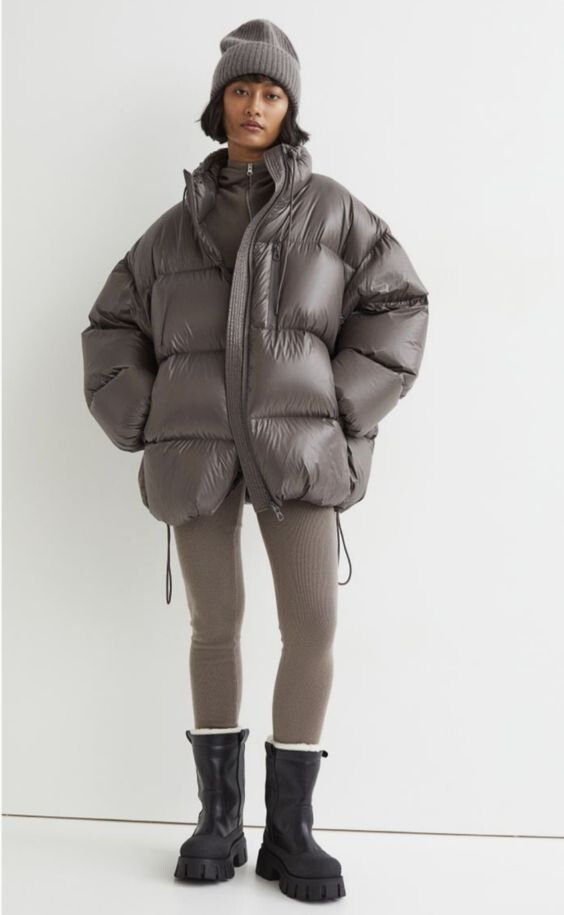 Оверсайз пуховик