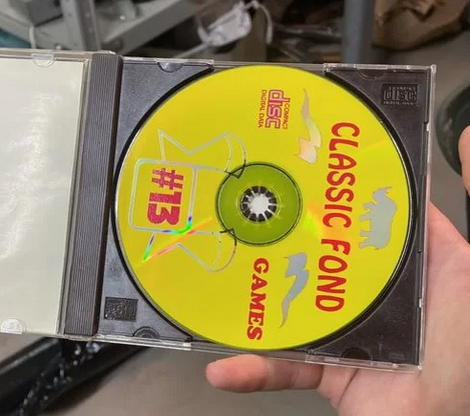 Лучшие игры для IBM PC Disk #13, CD-диск с принтом