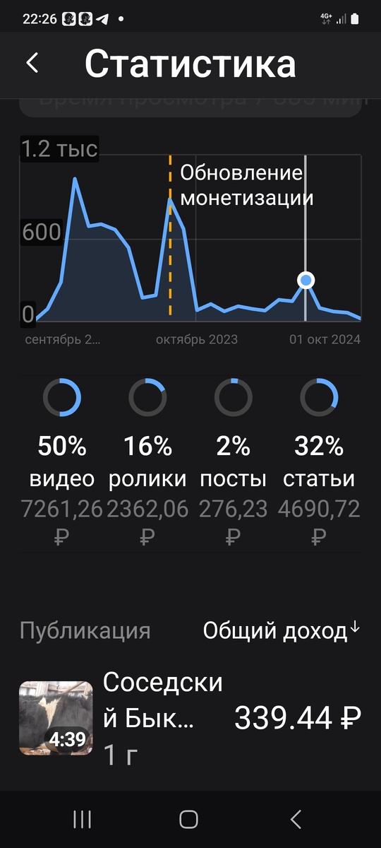 До изменения правил монетизации основную прибыль приносили видео, однако сегодня такие файлы ушли на второй план.