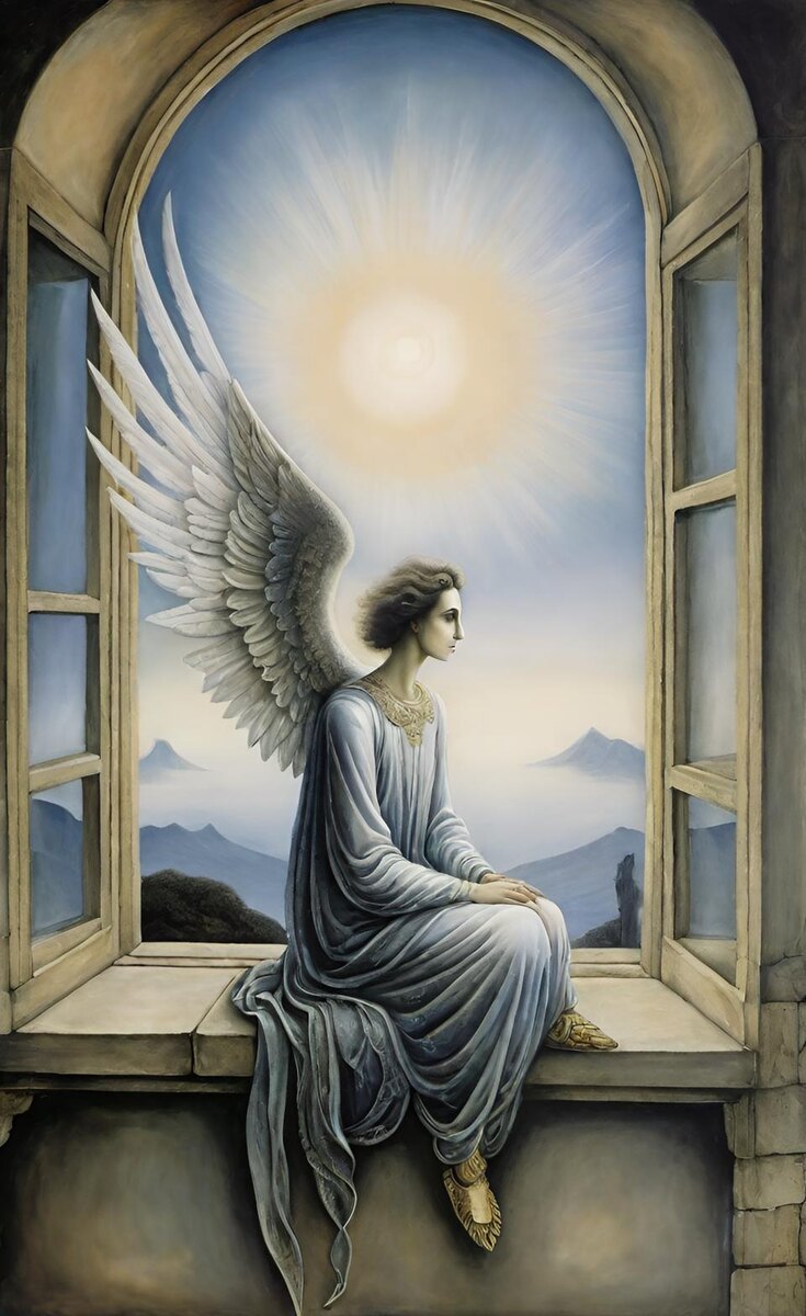 Тоска по раю. Иллюстрация создана с помощью нейросети DreamAI.